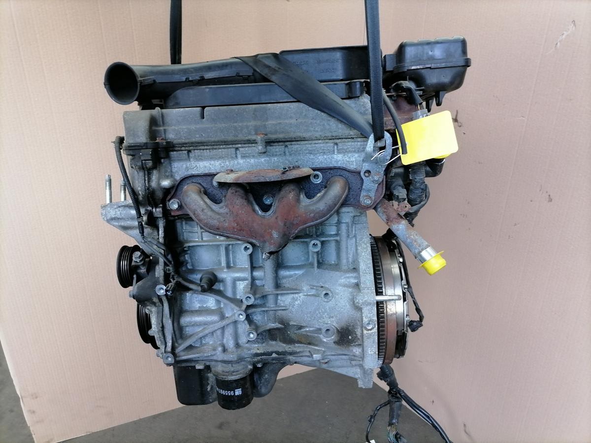 Opel Agila B original Motor 1.2 63kw K12B 5G-Schalter Motor l&auml;uft Bj.2008